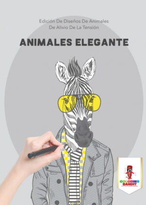 Libro Animales Elegante <span> Coloring Bandit </span> - KusiBooks