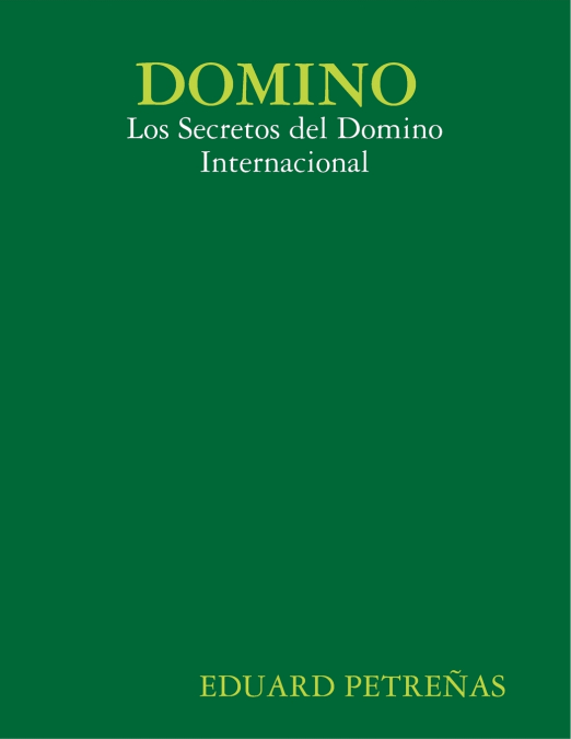 DOMINO <span> EDUARDO PETREÑAS </span> 1 Libro DOMINO EDUARDO PETREÑAS - KusiBooks