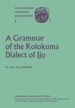 Libro A Grammar of the Kolokuma Dialect of Ijo  Kay Williamson  - KusiBooks