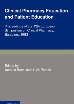 Clinical Pharmacy and Patient Education <span> J. W. Poston/Joaquin Bonal </span>
