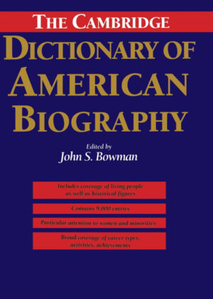 Libro The Cambridge Dictionary of American             Biography <span> John S. Bowman </span> - KusiBooks