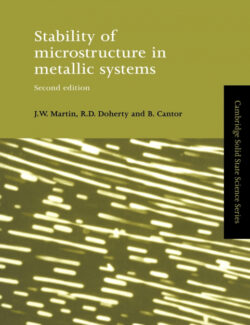 Libro Stability of Microstructure in Metallic Systems  J. W. Martin/Martin/R. D. Doherty  - KusiBooks