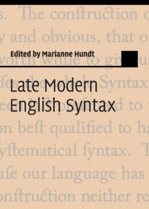 Libro Late Modern English Syntax <span>  </span> - KusiBooks
