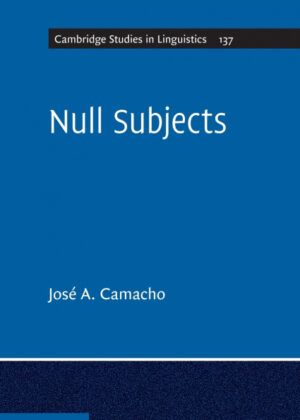 Libro Null Subjects <span> José Camacho/Josae Camacho </span> - KusiBooks