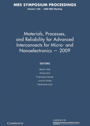 Libro Materials, Processes and Reliability for Advanced Interconnects for Micro- And Nanoelectronics 2009 <span>  </span> - KusiBooks