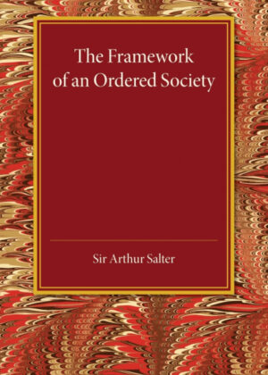 Libro The Framework of an Ordered Society <span> Arthur Salter </span> - KusiBooks