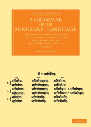 Libro A Grammar of the Sungskrit Language - Volume 1 <span> William Carey </span> - KusiBooks