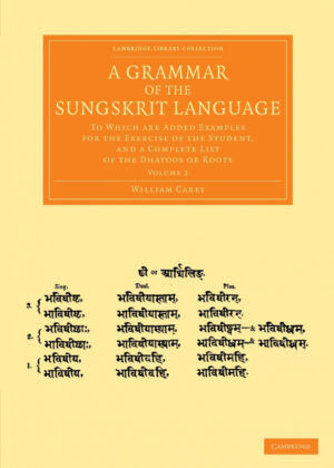 Libro A Grammar of the Sungskrit Language - Volume 2 <span> William Carey </span> - KusiBooks
