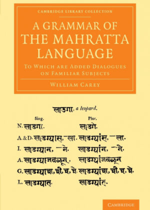 Libro A Grammar of the Mahratta Language <span> William Carey </span> - KusiBooks