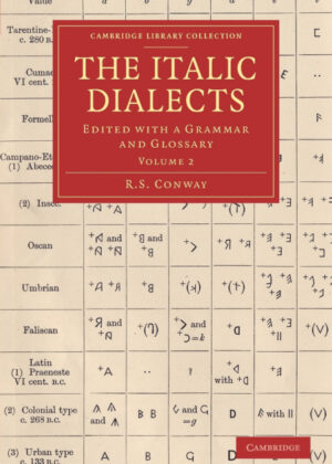 Libro The Italic Dialects <span> R. S. Conway </span> - KusiBooks