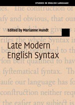 Libro Late Modern English Syntax <span>  </span> - KusiBooks