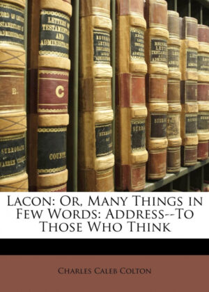 Libro Lacon <span> Charles Caleb Colton </span> - KusiBooks