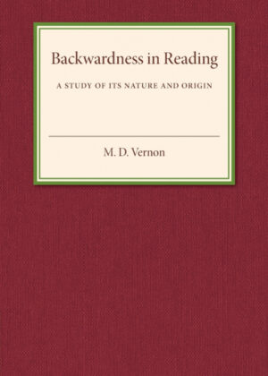Libro Backwardness in Reading <span> M. D. Vernon </span> - KusiBooks