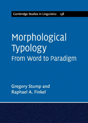 Libro Morphological Typology <span> Gregory Stump/Raphael A. Finkel </span> - KusiBooks