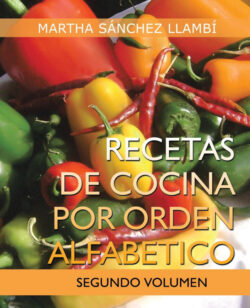 Libro Recetas de Cocina Por Orden Alfabetico  Martha Sanchez Llambi/Martha Saanchez Llambai  - KusiBooks