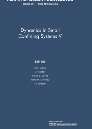 Libro Dynamics in Small Confining Systems V <span>  </span> - KusiBooks