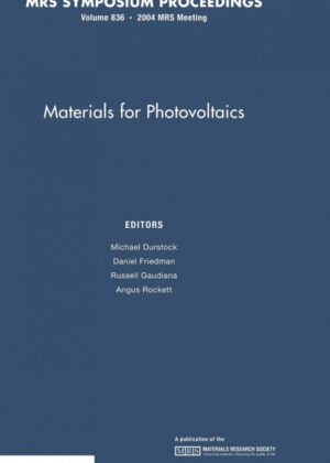 Libro Materials for Photovoltaics <span>  </span> - KusiBooks