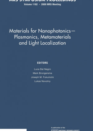 Libro Mats for Nanophotonics plasm v1182 <span>  </span> - KusiBooks