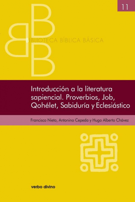Introducción A La Literatura Sapiencial. Proverbios, Job, Qohelet, Sabiduría, Eclesiástico 1 Libro Introducción A La Literatura Sapiencial. Proverbios, Job, Qohelet, Sabiduría, Eclesiástico - KusiBooks
